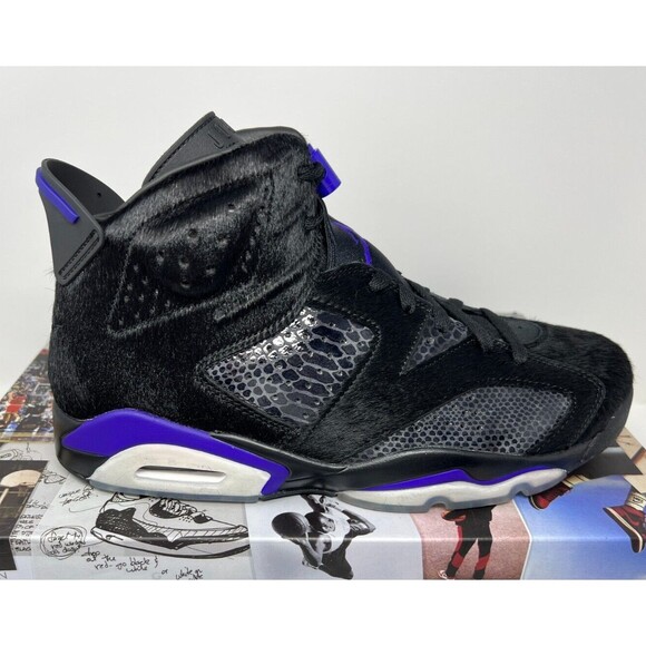 Air Jordan 6 Retro x Social Status Pony Hair 2019 AR2257-005 Men's Size 11 - Picture 2 of 7